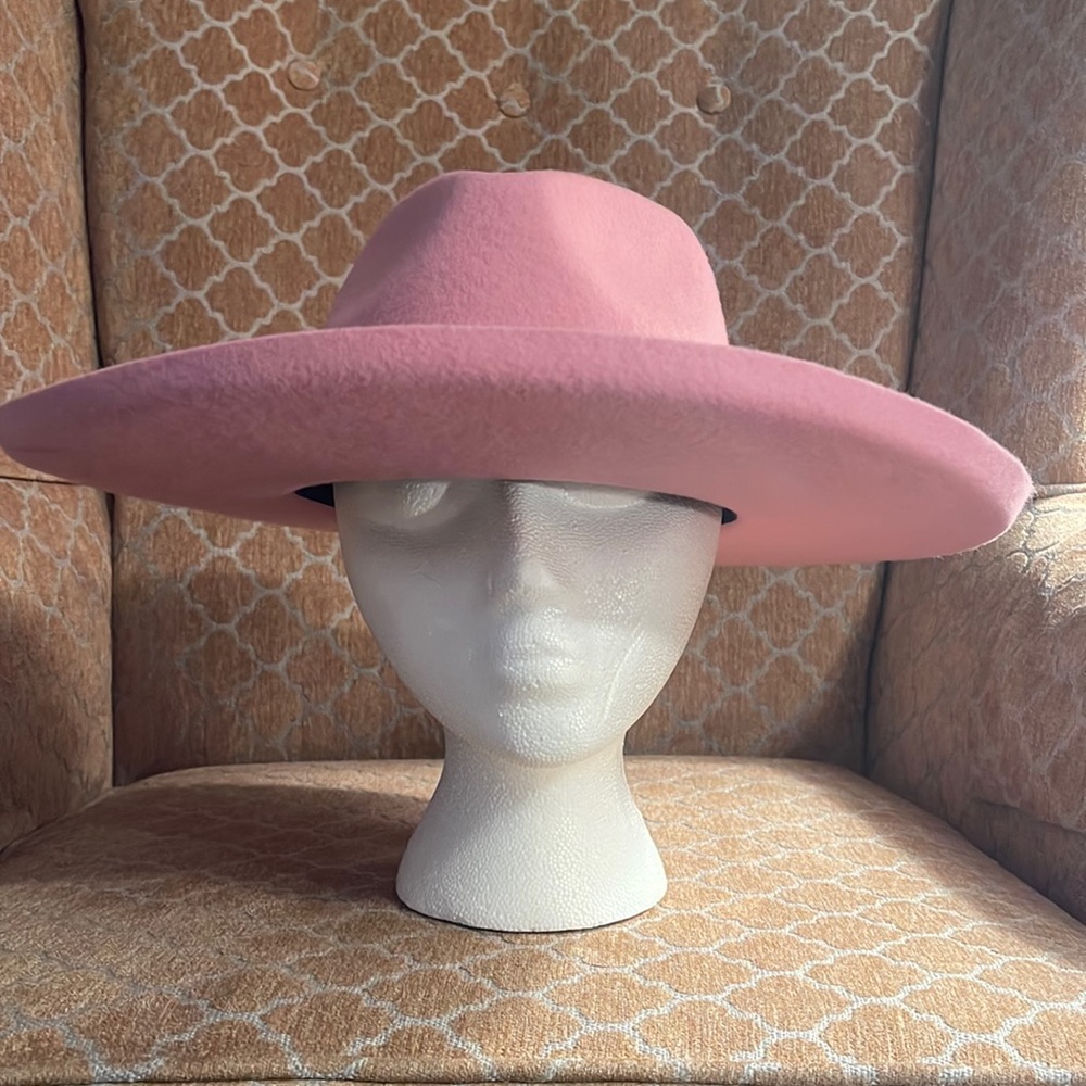 Pink bolero hat. Prince inspired. Adjustable!